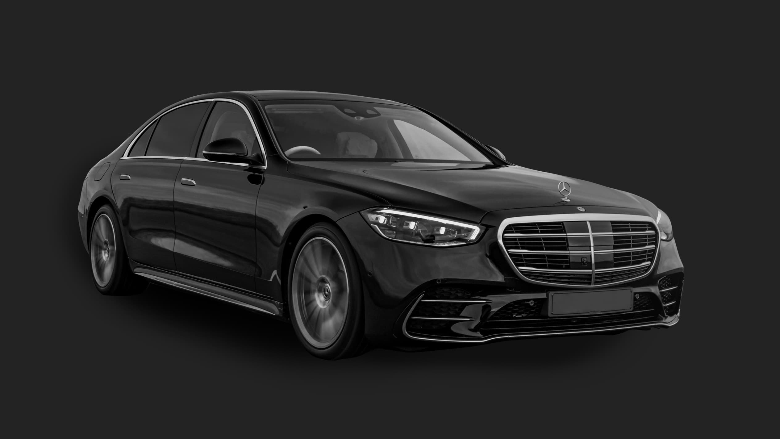 Black Mercedes-Benz S-Class sedan