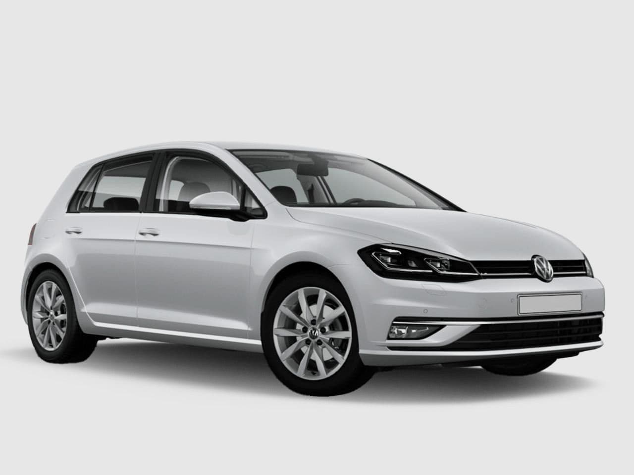 White Volkswagen Golf