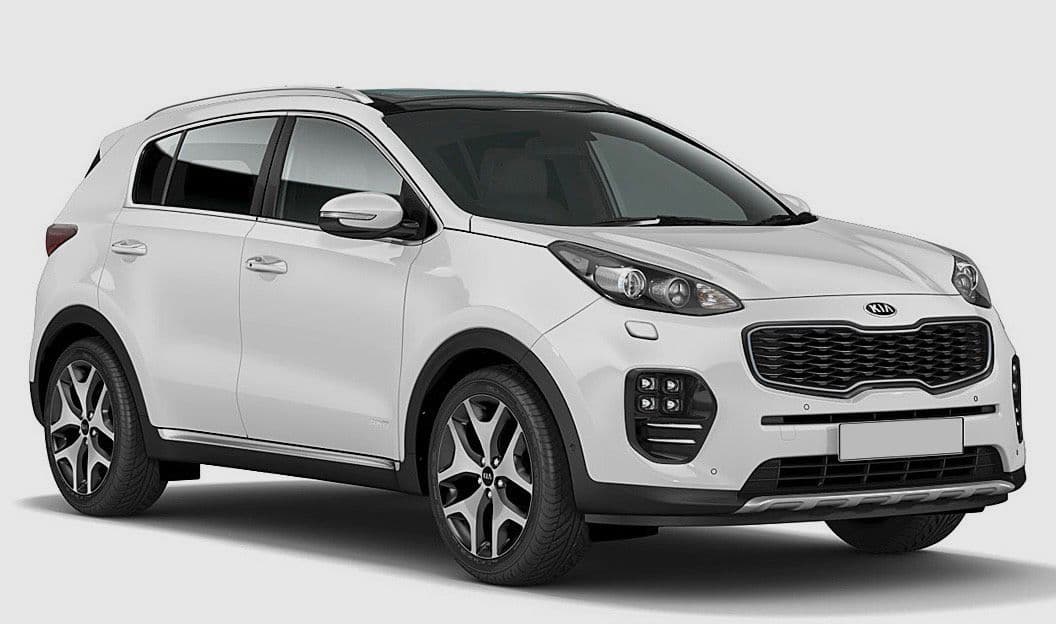 White Kia Sportage SUV